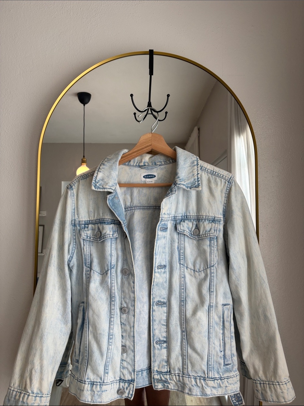 Old Navy Kids Light Blue Denim Trucker Jacket Size XL (14-16)